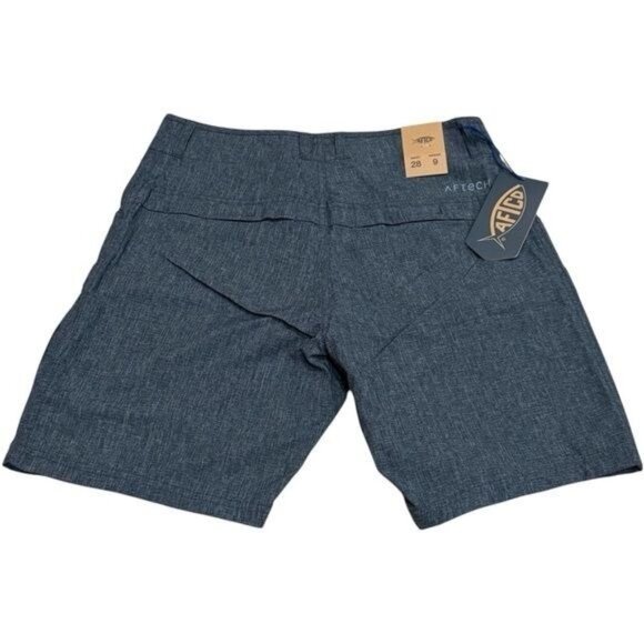 NEW Aftco Utility Outdoor Hiking Fishing Shorts in Color Diffuse Navy 9/28 - Picture 4 of 8